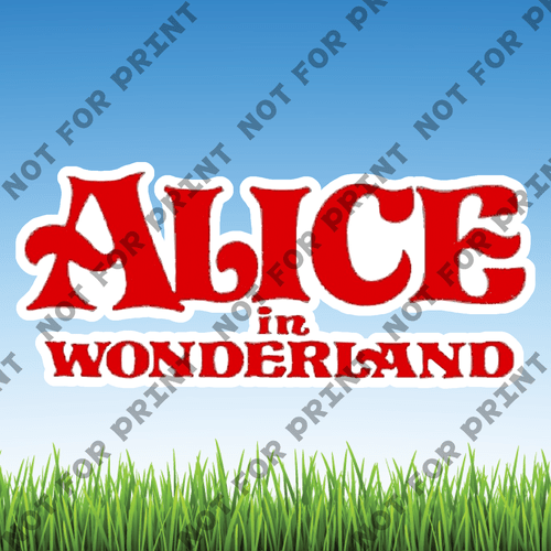 ACME Yard Cards Medium Alice In Wonderland #006