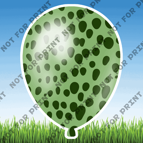 ACME Yard Cards Medium Animal Print Balloons #000