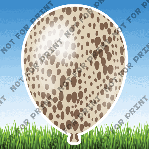 ACME Yard Cards Medium Animal Print Balloons #003