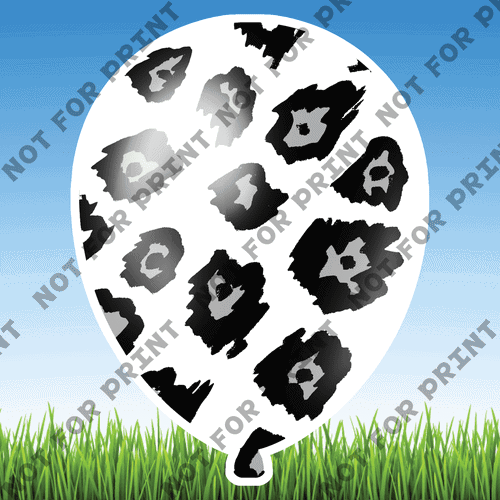ACME Yard Cards Medium Animal Print Balloons #009