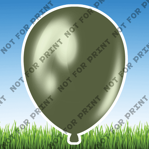 ACME Yard Cards Medium Army Balloons #005