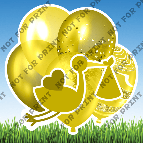 ACME Yard Cards Medium Baby Shower Balloon Bundles #050