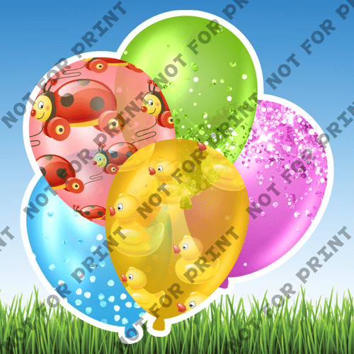 ACME Yard Cards Medium Baby Shower Balloon Bundles #072