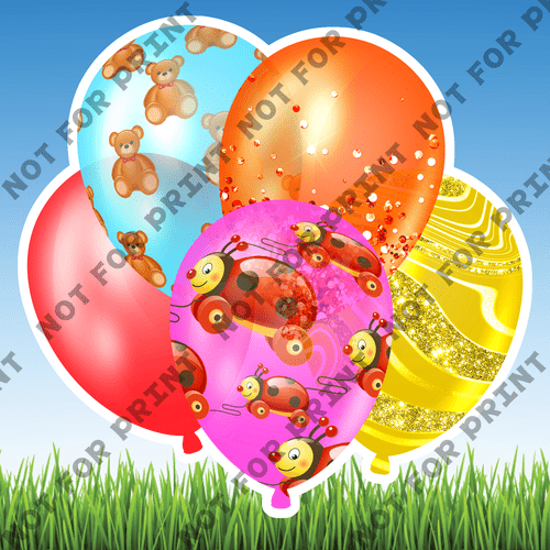 ACME Yard Cards Medium Baby Shower Balloon Bundles #074