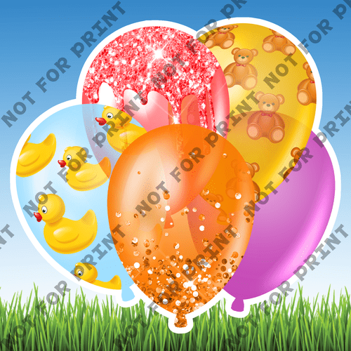 ACME Yard Cards Medium Baby Shower Balloon Bundles #075
