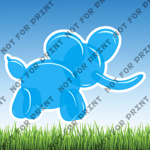 ACME Yard Cards Medium Balloons Animals #005