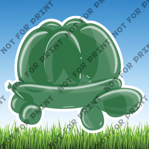 ACME Yard Cards Medium Balloons Animals #012