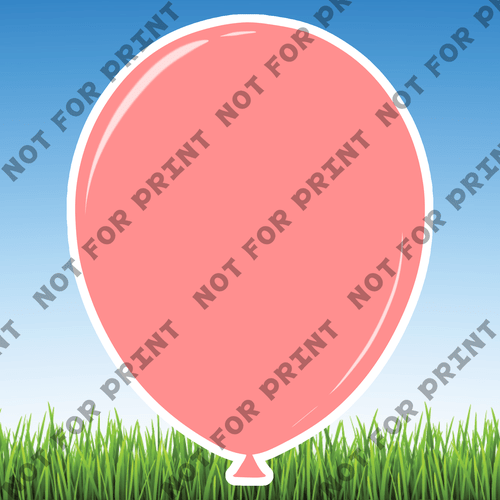 ACME Yard Cards Medium Balloons Animals #016