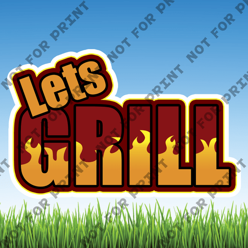 ACME Yard Cards Medium Barbecue Grilling #014