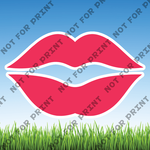 ACME Yard Cards Medium Beautiful Lips #001