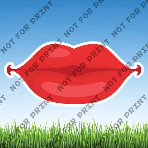 ACME Yard Cards Medium Beautiful Lips #004
