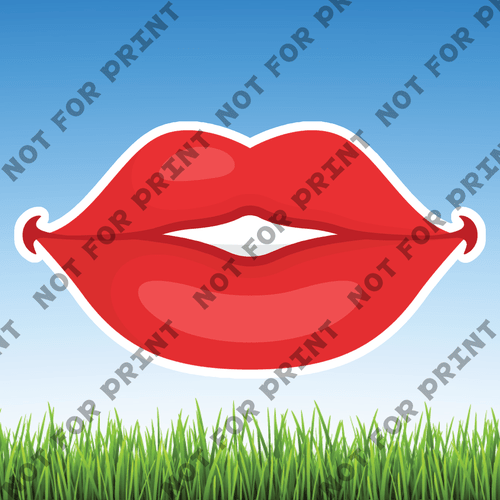 ACME Yard Cards Medium Beautiful Lips #005