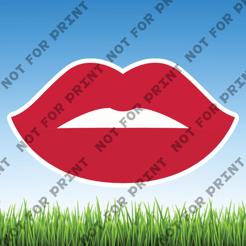 ACME Yard Cards Medium Beautiful Lips #013