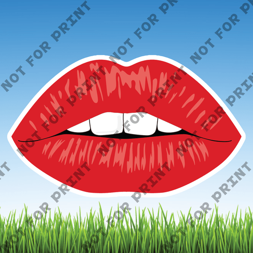 ACME Yard Cards Medium Beautiful Lips #016