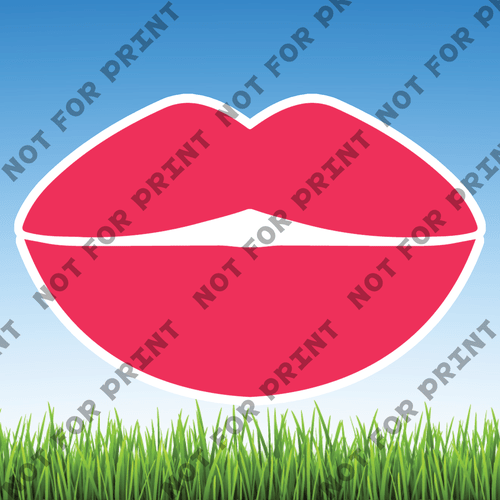 ACME Yard Cards Medium Beautiful Lips #020