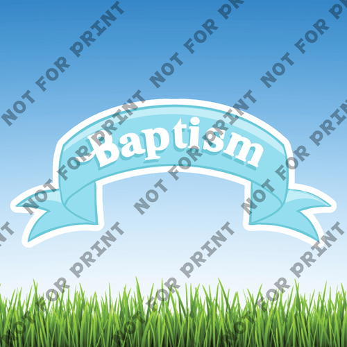 ACME Yard Cards Medium Boy Baptism Collection I #003