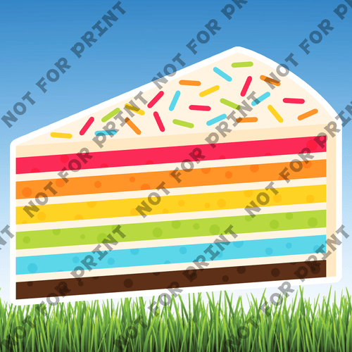 ACME Yard Cards Medium Bright Pastels Birthday Theme #013