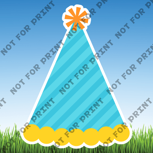 ACME Yard Cards Medium Bright Pastels Birthday Theme #042