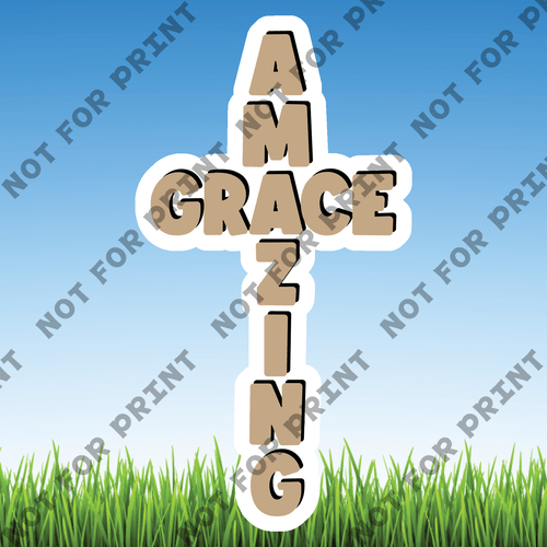 ACME Yard Cards Medium Christian Word Flair III #042