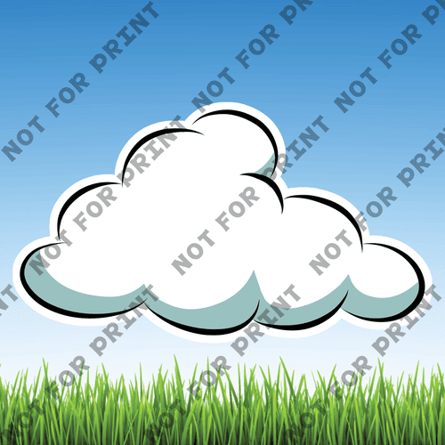ACME Yard Cards Medium Clouds #010