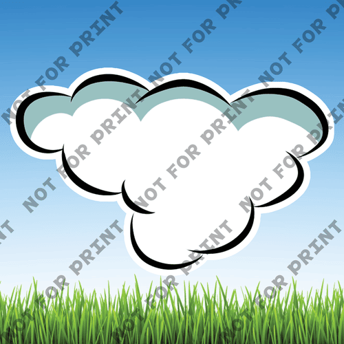 ACME Yard Cards Medium Clouds #012