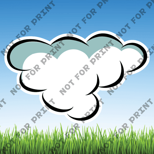 ACME Yard Cards Medium Clouds #013