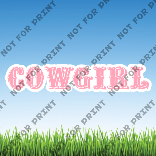 ACME Yard Cards Medium Cowgirl #033