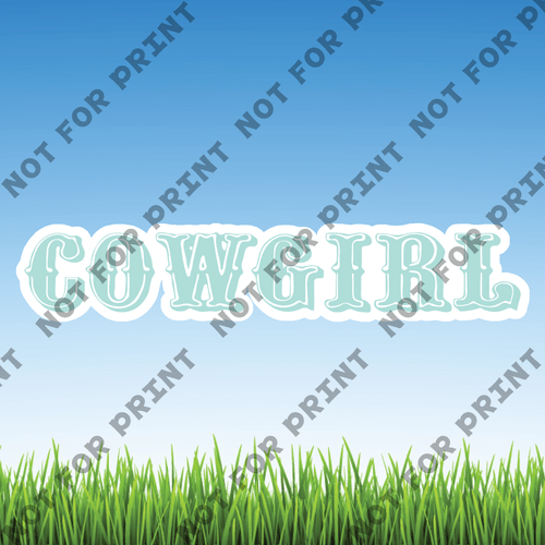 ACME Yard Cards Medium Cowgirl #037