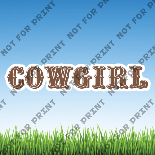 ACME Yard Cards Medium Cowgirl #041