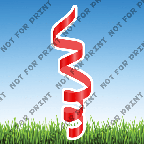 ACME Yard Cards Medium Curly Ribbon Solid #052