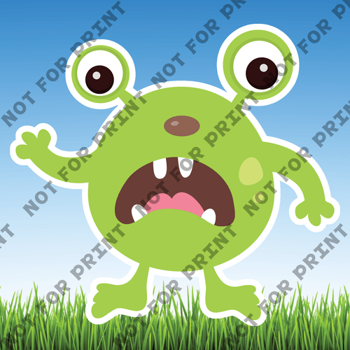 ACME Yard Cards Medium Cute Monsters #009