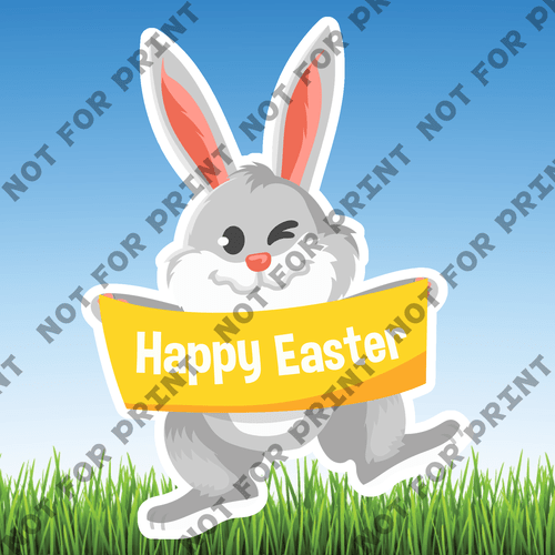 ACME Yard Cards Medium Easter Bunny #003