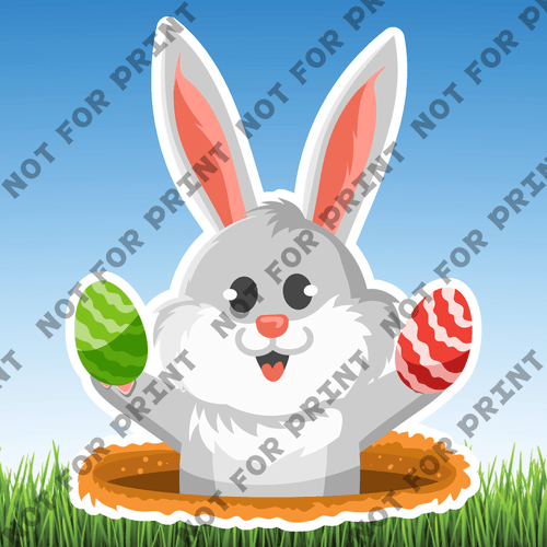 ACME Yard Cards Medium Easter Bunny #004
