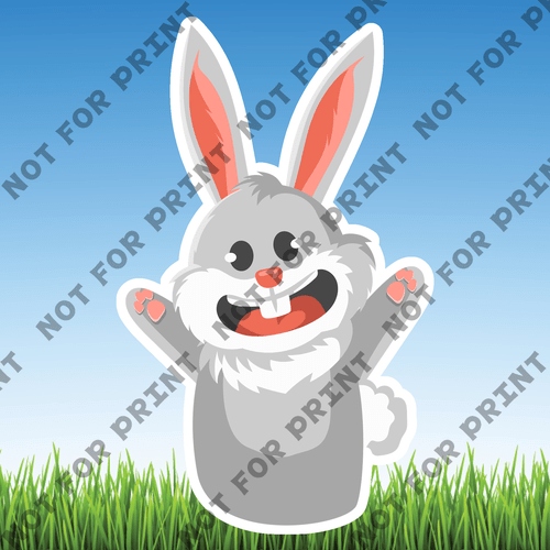 ACME Yard Cards Medium Easter Bunny #008