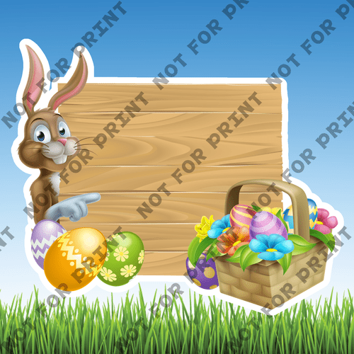 ACME Yard Cards Medium Easter Bunny #009