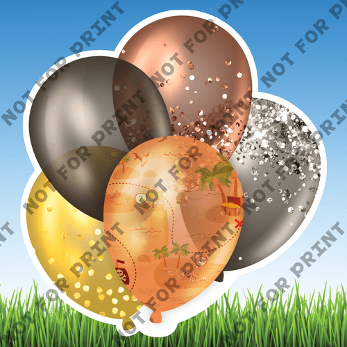 ACME Yard Cards Medium Fantasy Balloon Bundles #030