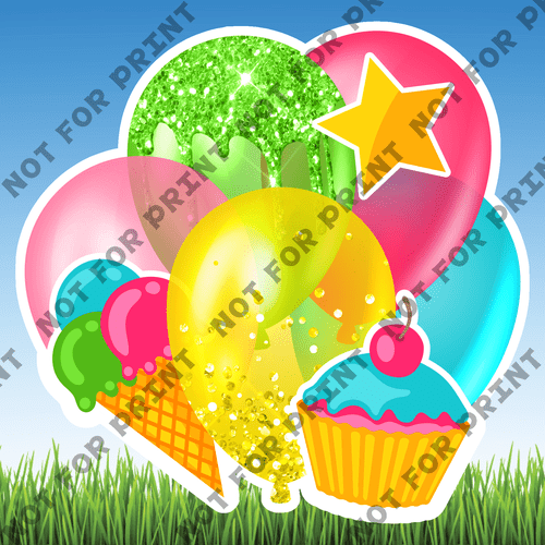 ACME Yard Cards Medium Fantasy Balloon Bundles #044