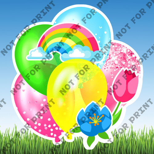 ACME Yard Cards Medium Fantasy Balloon Bundles #047