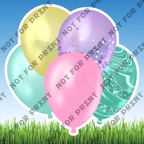 ACME Yard Cards Medium Fantasy Balloon Bundles #054