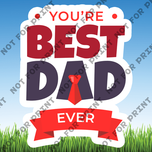 ACME Yard Cards Medium Father's Day Word Flair #000