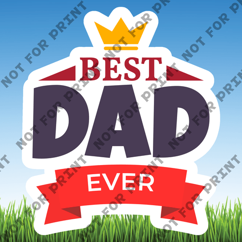 ACME Yard Cards Medium Father's Day Word Flair #004