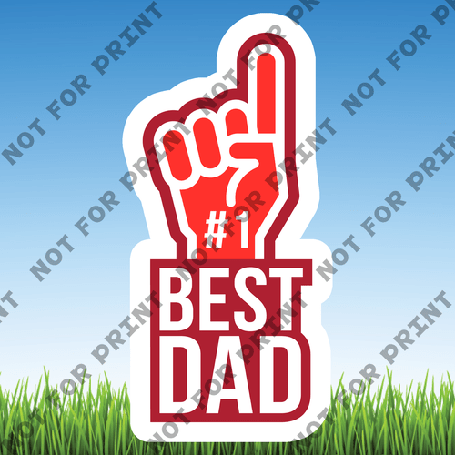 ACME Yard Cards Medium Father's Day Word Flair #007