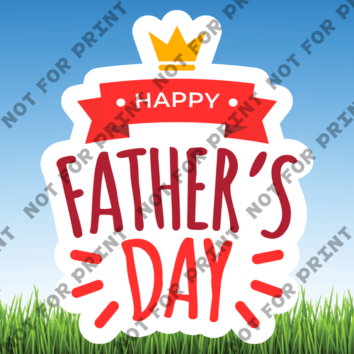 ACME Yard Cards Medium Father's Day Word Flair #008