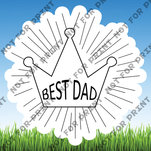 ACME Yard Cards Medium Father's Day Word Flair #010