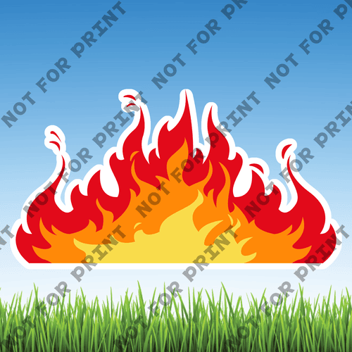 ACME Yard Cards Medium Fire #001