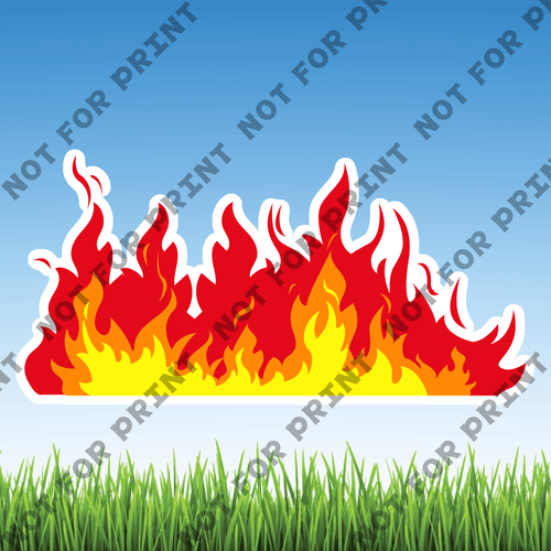 ACME Yard Cards Medium Fire #002