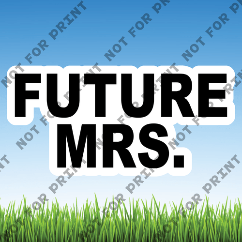 ACME Yard Cards Medium Future Mrs. #001