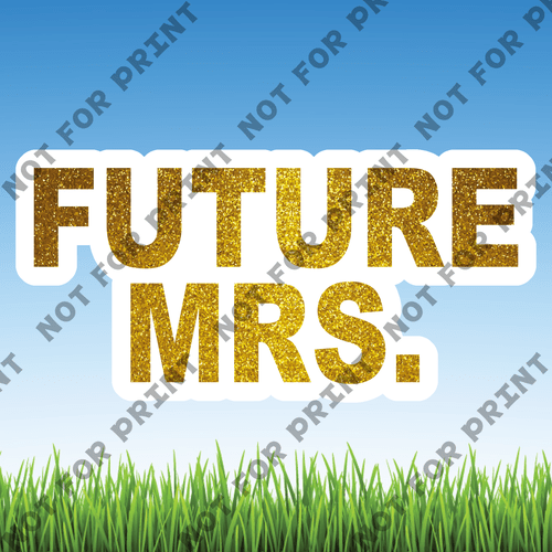 ACME Yard Cards Medium Future Mrs. #002