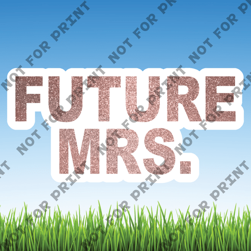 ACME Yard Cards Medium Future Mrs. #005