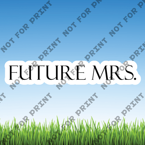 ACME Yard Cards Medium Future Mrs. #008